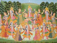 Rasa Lila of Lord Krishna and Radha